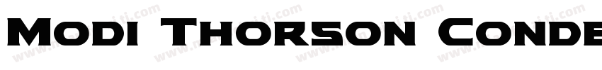 Modi Thorson Condens字体转换